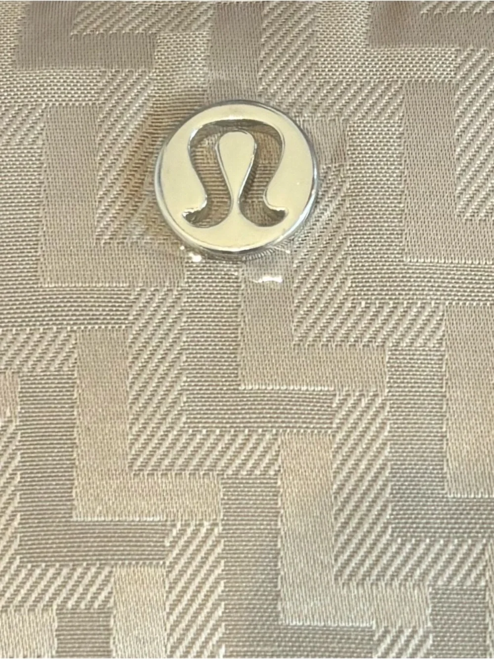 NWT Lululemon City Essentials Mini Shoulder Bag *L Monogram Jacquard Sheer Oak - Picture 5 of 7